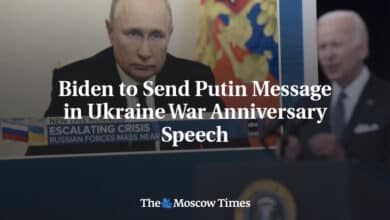 Biden entregara mensaje a Putin en discurso de aniversario de