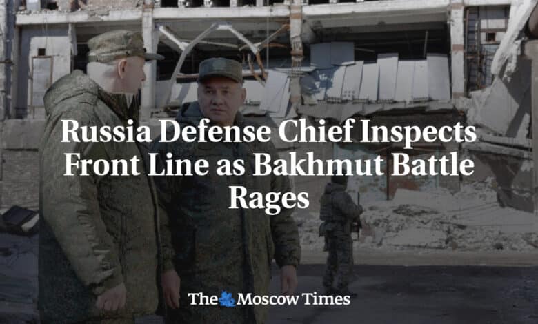 El ministro de Defensa ruso visita la linea del frente