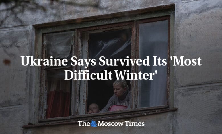 Ucrania dice que sobrevivio al invierno mas duro
