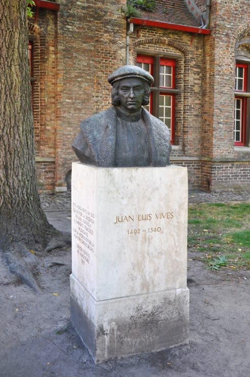 Hombres femeninos: el librepensador español Luis Vives fue el primer hombre renacentista del mundo y defendió la educación para todas las mujeres ya en el siglo XVI. 4 Brujas Buste Vives R01