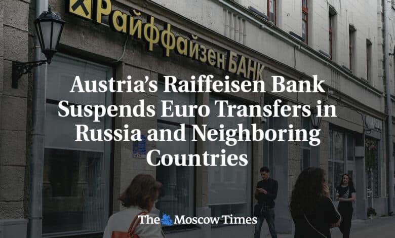 El Raiffeisen Bank de Austria suspende las transferencias en euros
