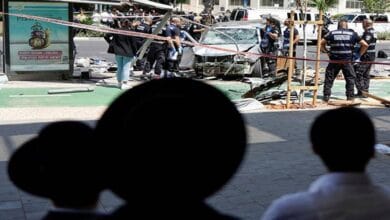 Ocho heridos en accidente automovilístico, apuñalamiento en Tel Aviv, Palestina 7 palestine tel aviv car ramming attack