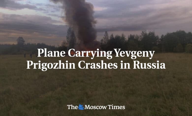 El avion que transportaba a Yevgeny Prigozhin se estrella en