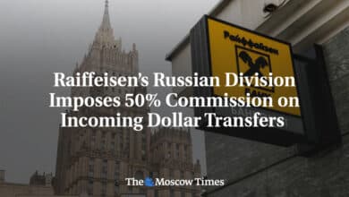 Raiffeisen Rusia cobra una comision del 50 en las