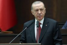 Turkey's President Erdogan addresses lawmakers from his ruling AK Party in Ankara