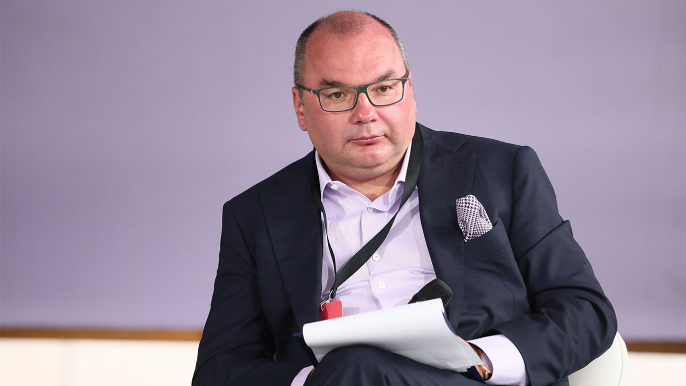 
Sergey Mikhailov, ex presidente de la agencia de noticias TASS.Sofia Sanderskaya/Agencia de Noticias de Moscú				