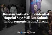 El aspirante a presidente pacifista de Rusia dice que no