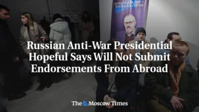El aspirante a presidente pacifista de Rusia dice que no