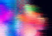 Stock image showing colorful horizontal lines.