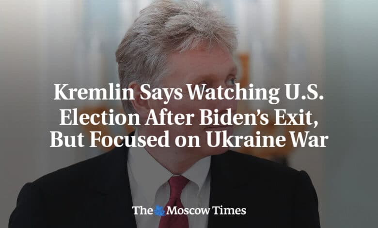 El Kremlin dice que Biden se centrará en las elecciones estadounidenses tras su salida, pero se centrará en la guerra de Ucrania 1 El Kremlin dice que Biden se centrara en las elecciones