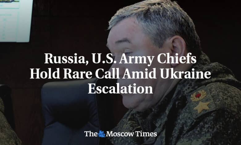 Rusia y los jefes del ejercito de EE UU mantienen