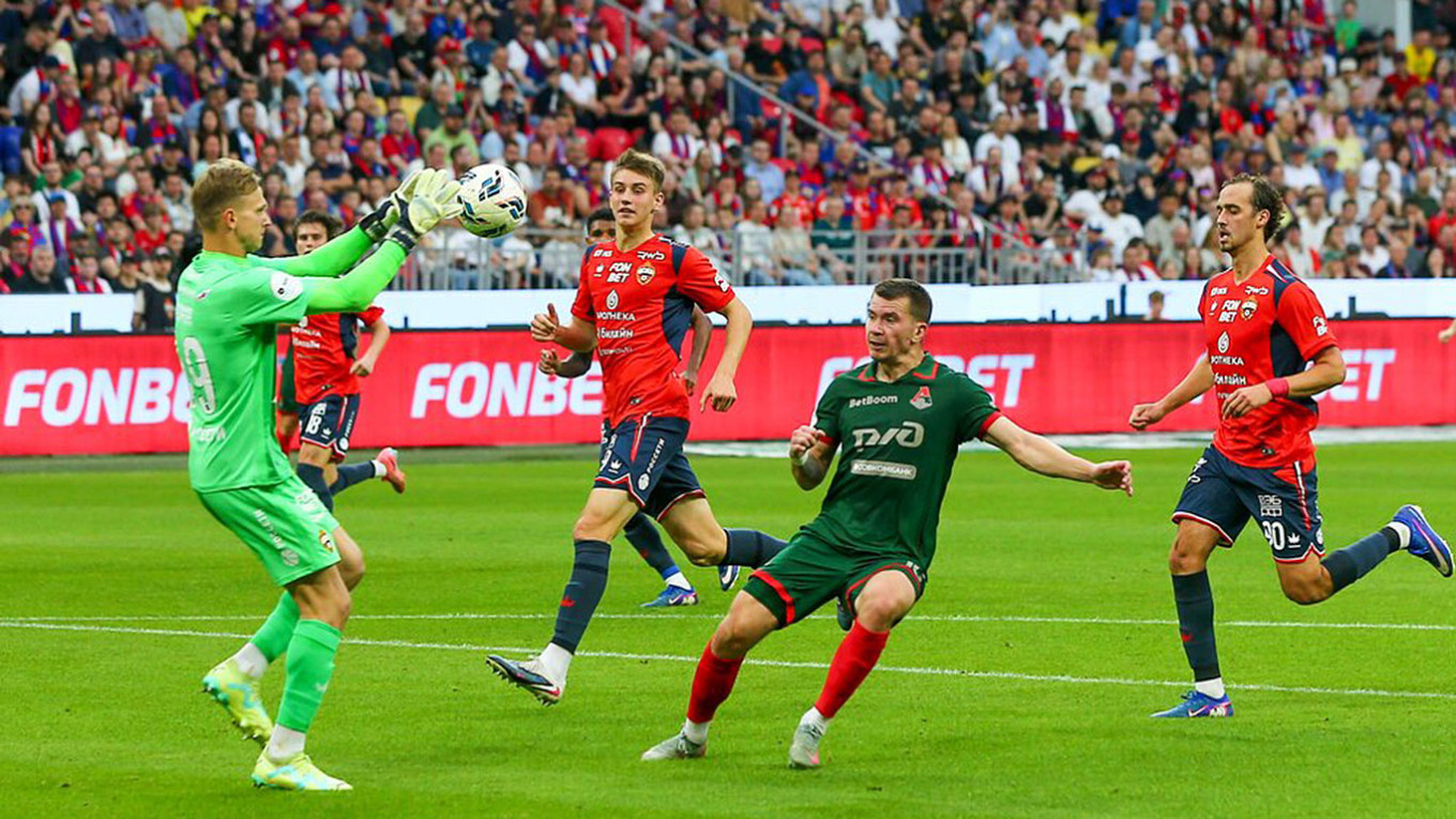 
Partido de fútbol entre CSKA Moscú y Lokomotiv. Serguéi Vidyashkin/Agencia de Noticias de Moscú				
