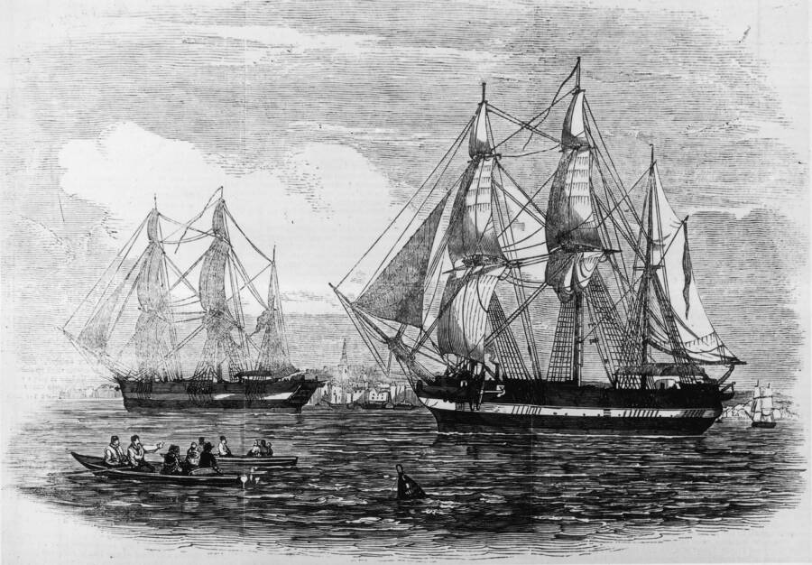 La expedición Franklin perdida en el Ártico canadiense 4 El Terror y el Erebus abandonan Inglaterra