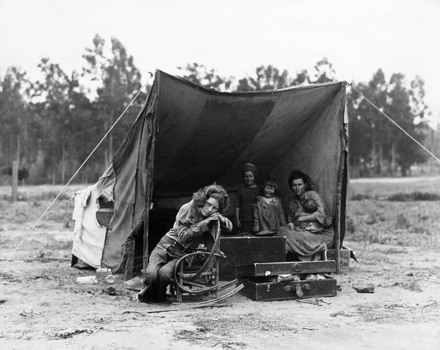 Madre inmigrante: la verdadera historia detrás de las fotos de Dorothea Lange 3 Florencia owens thompson y familia