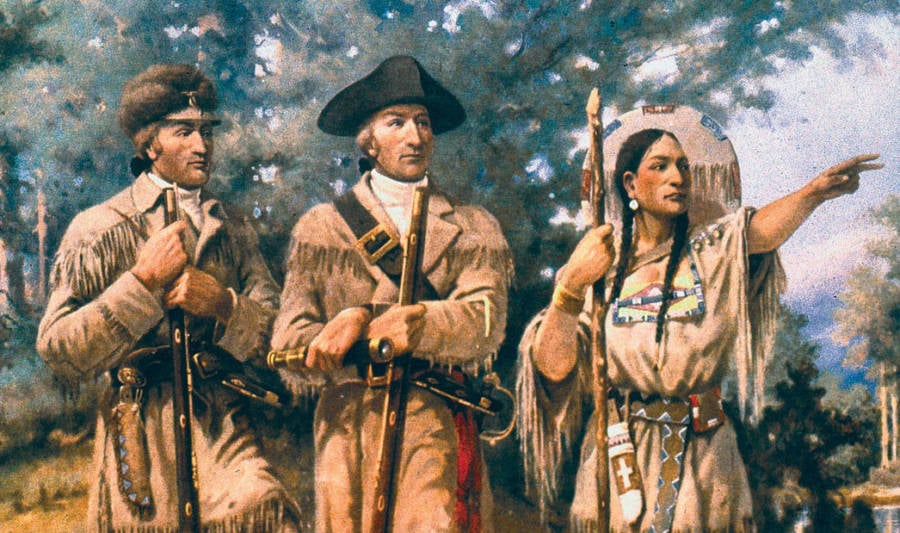Lewis, Clark y Sacagawea