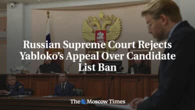 El Tribunal Supremo de Rusia rechaza el recurso de Yábloko contra la prohibición de las listas de candidatos 1 El Tribunal Supremo de Rusia rechaza el recurso de Yabloko
