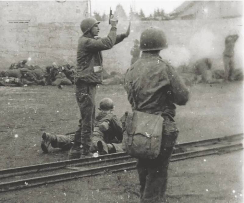 Venganza en Dachau: militares estadounidenses masacran a guardias de campos de concentración 3 Las chispas de Félix vuelan en venganza en Dachau