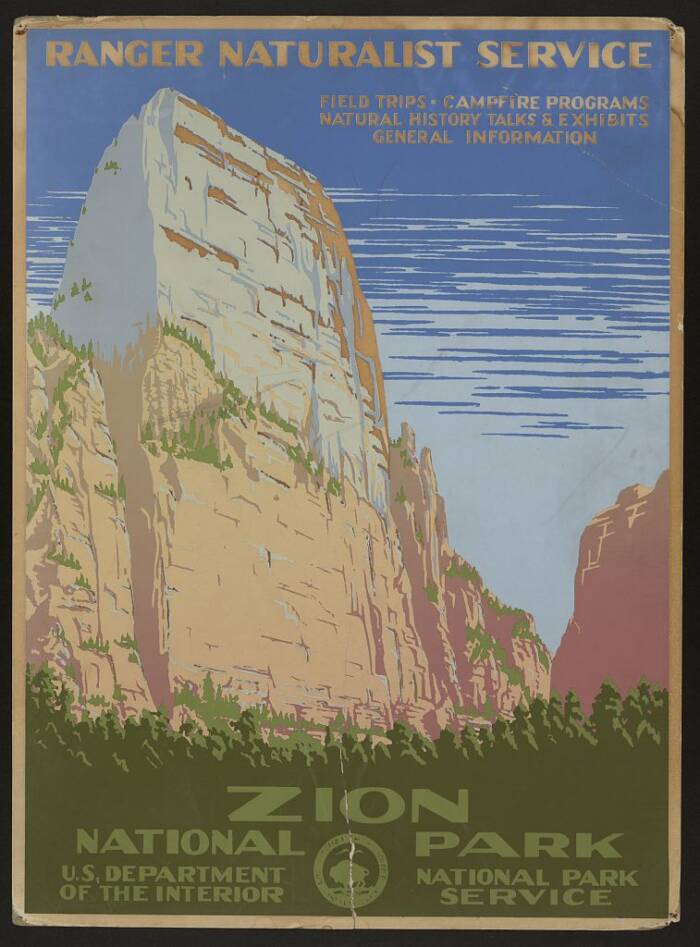 Parque Nacional Zion WPA Póster