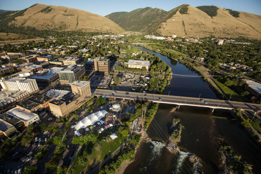 Vista aérea de Missoula