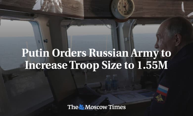 Putin ordena al ejercito ruso aumentar el numero de tropas