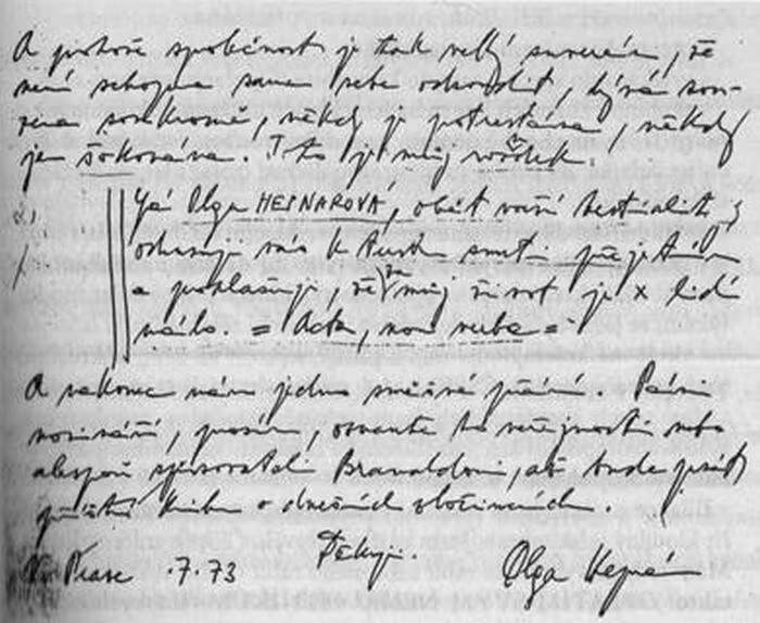 Cartas de Olga Hepnarova